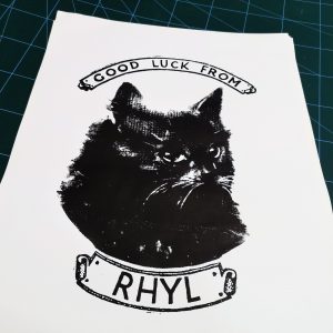 'Good Luck From Rhyl' A3 Print